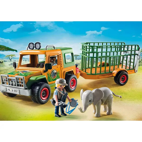 PLAYMOBIL WILD LIFE RENDEROV KAMION SA BEBEA SLONOM