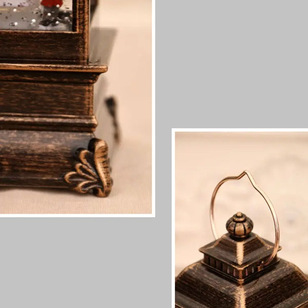 Novogodišnji fenjer sa Sneškom Belićem - Praznična fenjer lampa