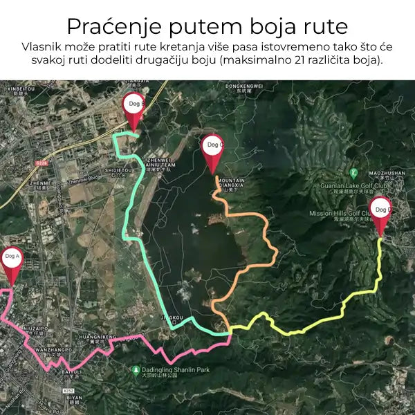 Lokator za lovačke pse - Tracker za pse IK122T 4G GPS