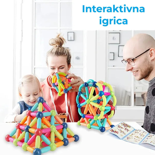 Magnetni set štapića i kugli
