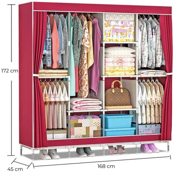 Platneni ormar za garderobu 170x45x170 cm